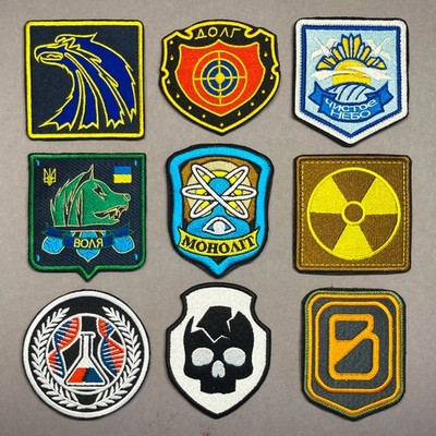 Zone Faction Patch 9 Stalker Inspired Embroidered Tactical Patches   Set/Single