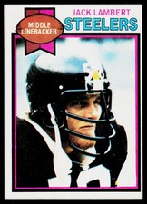 Jack Lambert, 1979 Topps, #475, Pittsburgh Steelers,