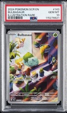 2024 POKEMON SCR EN-STELLAR CROWN ILLUSTRATION RARE #143 BULBASAUR PSA 10
