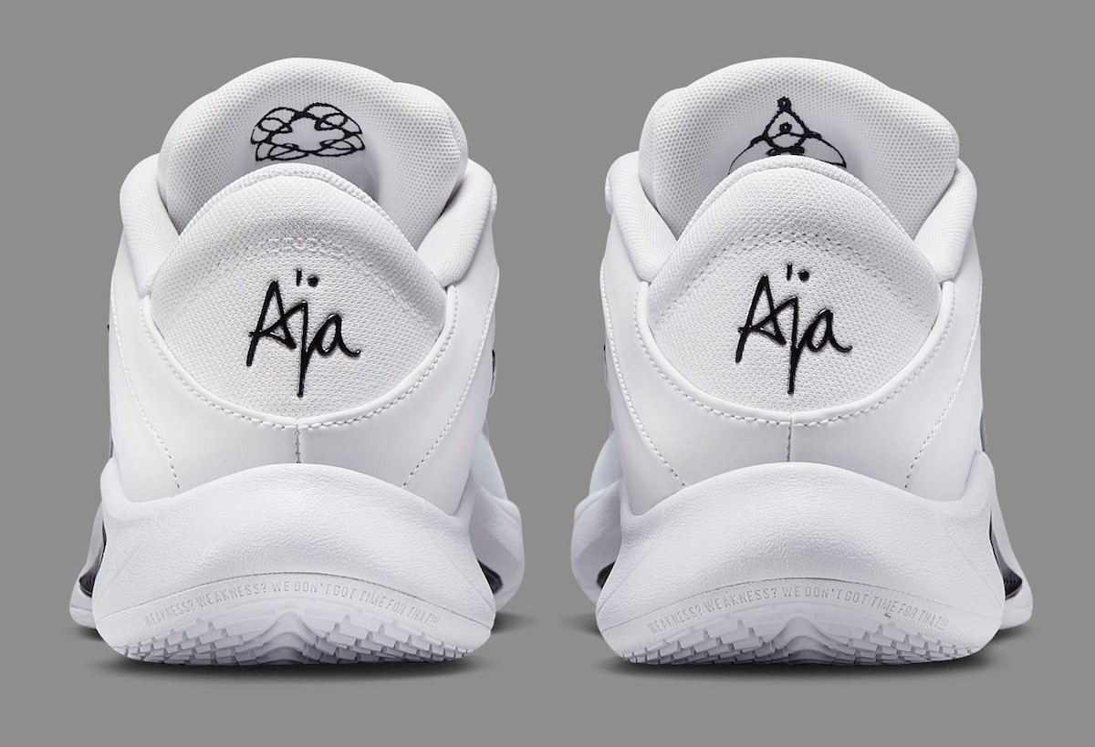 Nike A\'One Aja Basketball Shoes White Black HQ8500-100 Men\'s 11.5/Women\'s 13 NEW Nike A main image 3