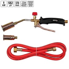 Gasbrenner Lötgerät Gaslötgerät 370mm Abflammgerät Unkrautvernichter mit Adapter