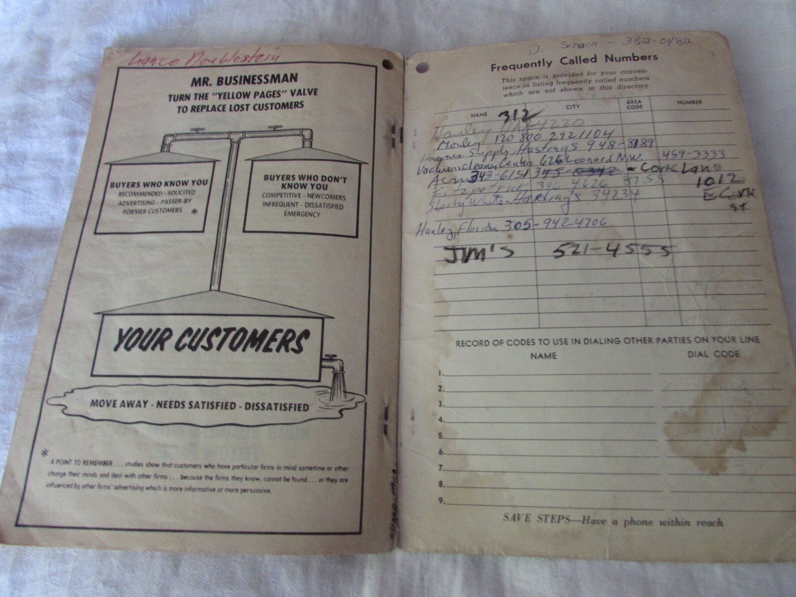 Vintage 1970 GTE TELEPHONE DIRECTORY phone book Allegan Gobles Hamilton