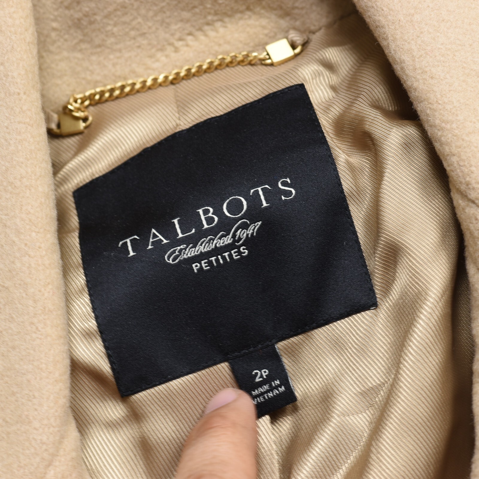 Talbots Women Button Pea Coat Solid Pockets Wool … - image 7
