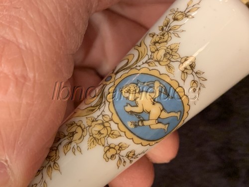 LUXURIOUS VERSACE CUPID DESIGN LIMOGES BRASS & PORCELAIN DOOR HANDLES ( 2 ) - Picture 8 of 8