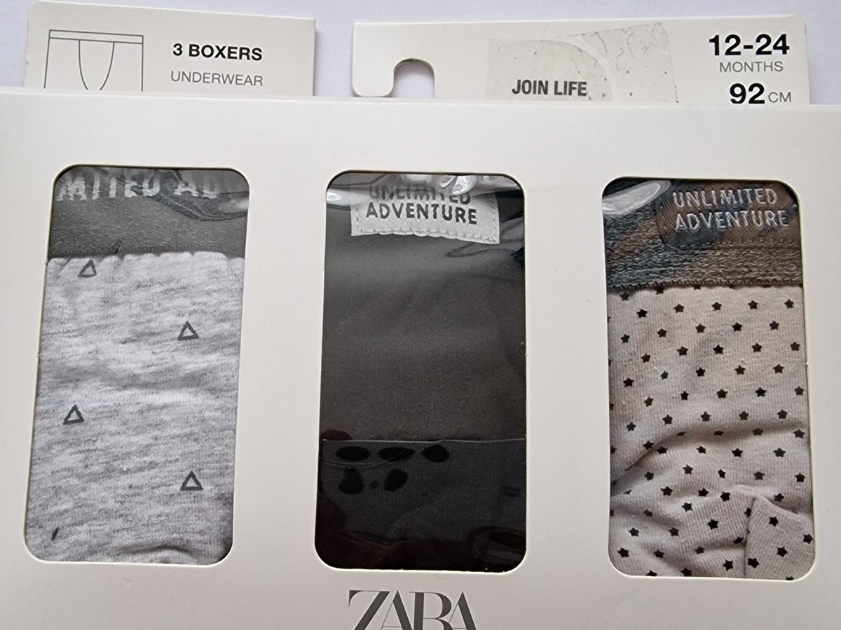 ZARA 3 Boxer Underwear 12 24 months