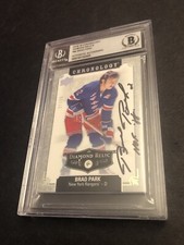 Beckett 10 Gem Mint Brad Park Auto 2018-19 UD Chronology Diamond 27/36 Signed