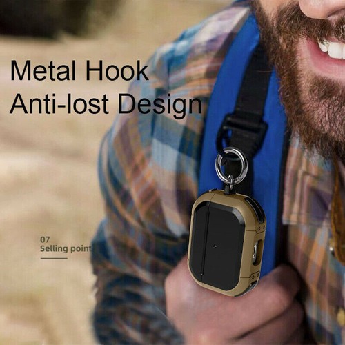 For AirPods Pro/3 Case Rugged TPU/Silicone Shockproof Charging Slim Cover Hook - Picture 24 of 26