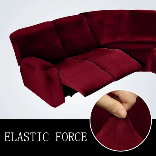 Anbausofabezug 5-Sitzer Ecksofa Couch Schonbezug Stretch Möbelbezug - Bild 41 von 134