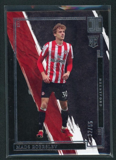 2021-22 MADS ROERSLEV 32/55 PANINI IMPECCABLE PREMIER LEAGUE ROOKIE RC#4