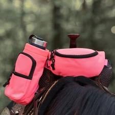 Horse Saddle Pommel Bag & Bottle Holder Set, Horse Tack & Gifts, Equestrian Gift