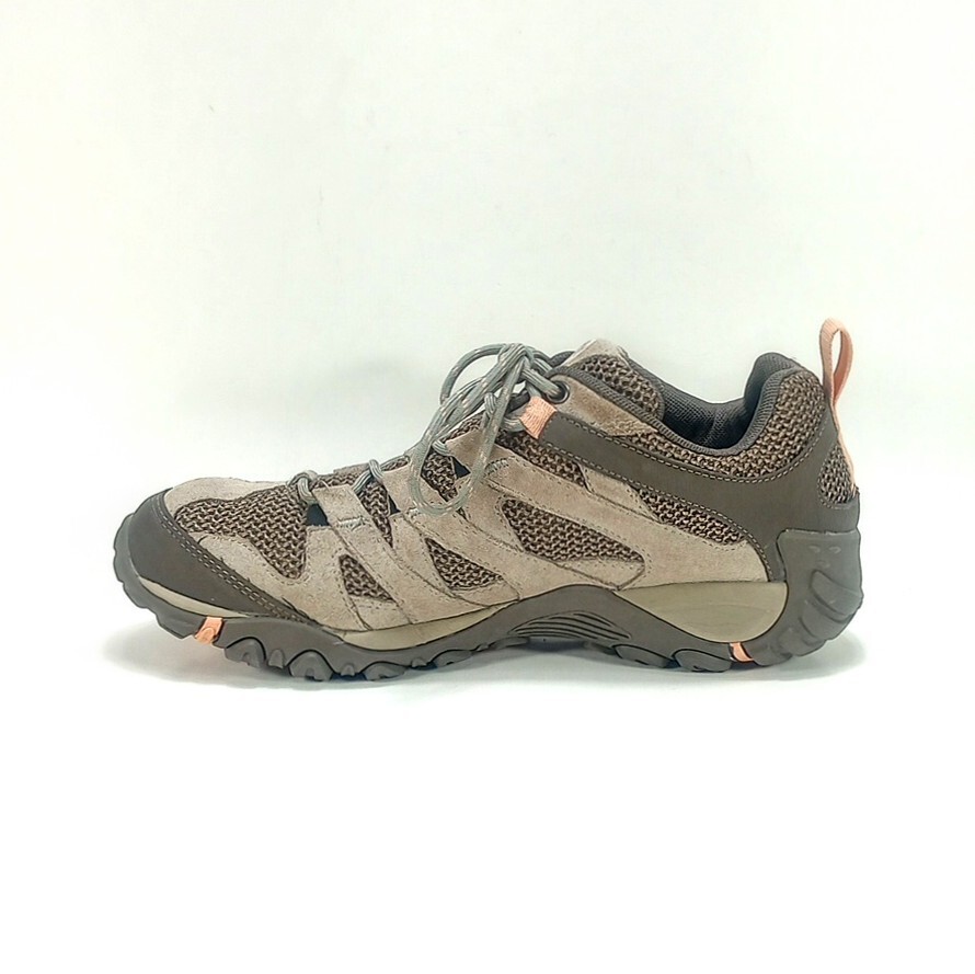 Scarpe da trekking basse Merrell Alverstone donna 10 beige scamosciate con accenti di corallo