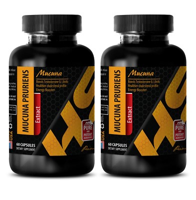 fertility pills - MUCUNA PRURIENS EXTRACT 99% - anti depressant - 2 Bottles