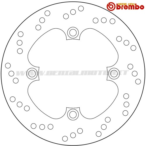 Disque De Frein Arrière Brembo Serie Oro Pour Kawasaki KX 125 1988-2002 - Neuf Italie