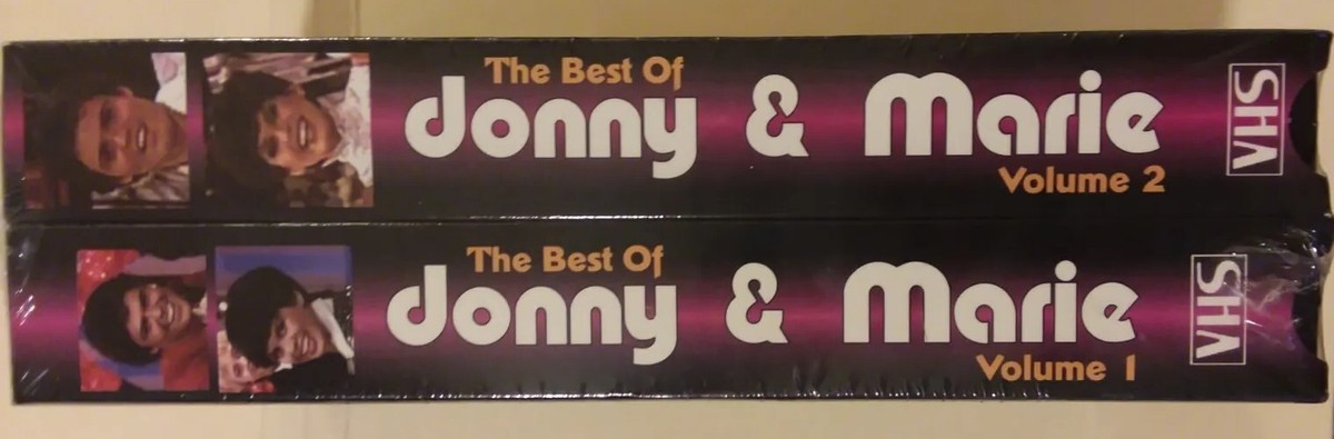 The Best of Donny & Marie Volume 1 & 2 VHS Cassettes Osmond