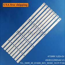 Retroiluminación LED para Hitachi 49E301 TCL-ODM-49_D1600_8X5_3030C 49D1620 49U3600C
