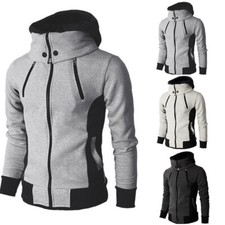 Men's Athletic Warm Fleece Zip Up Sweater Jacket Hoodie Coats Hooded Sweatshirts
