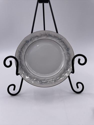 Style House Fine China Duchess 10 1/2" Dinner Plate Blue Pine Cone Gray Needles - Picture 2 of 6