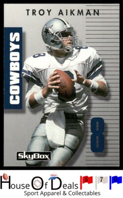 1992 SkyBox Prime Time #008 Troy Aikman Dallas Cowboys Football