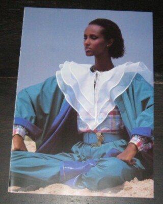 MICHAEL DOSTER Iman Abdulmajid original ONE page color  PHOTO 9''x13'' #2