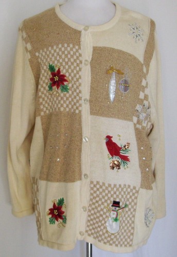 Crystal Kobe Cardigan Christmas Holiday 