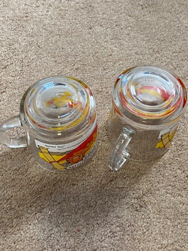 2 Vintage 1978 Garfield McDonalds schwere Glas Kaffeetassen Tassen It's not pretty life - Bild 8 von 9