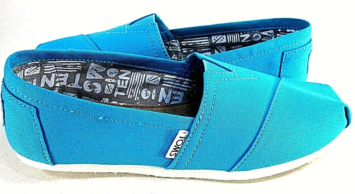 Toms blue canvas sale