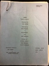 1975 MAUDE TV SCRIPT - Possibly Bill Macy copy - Barney McNulty Cue Card Creator