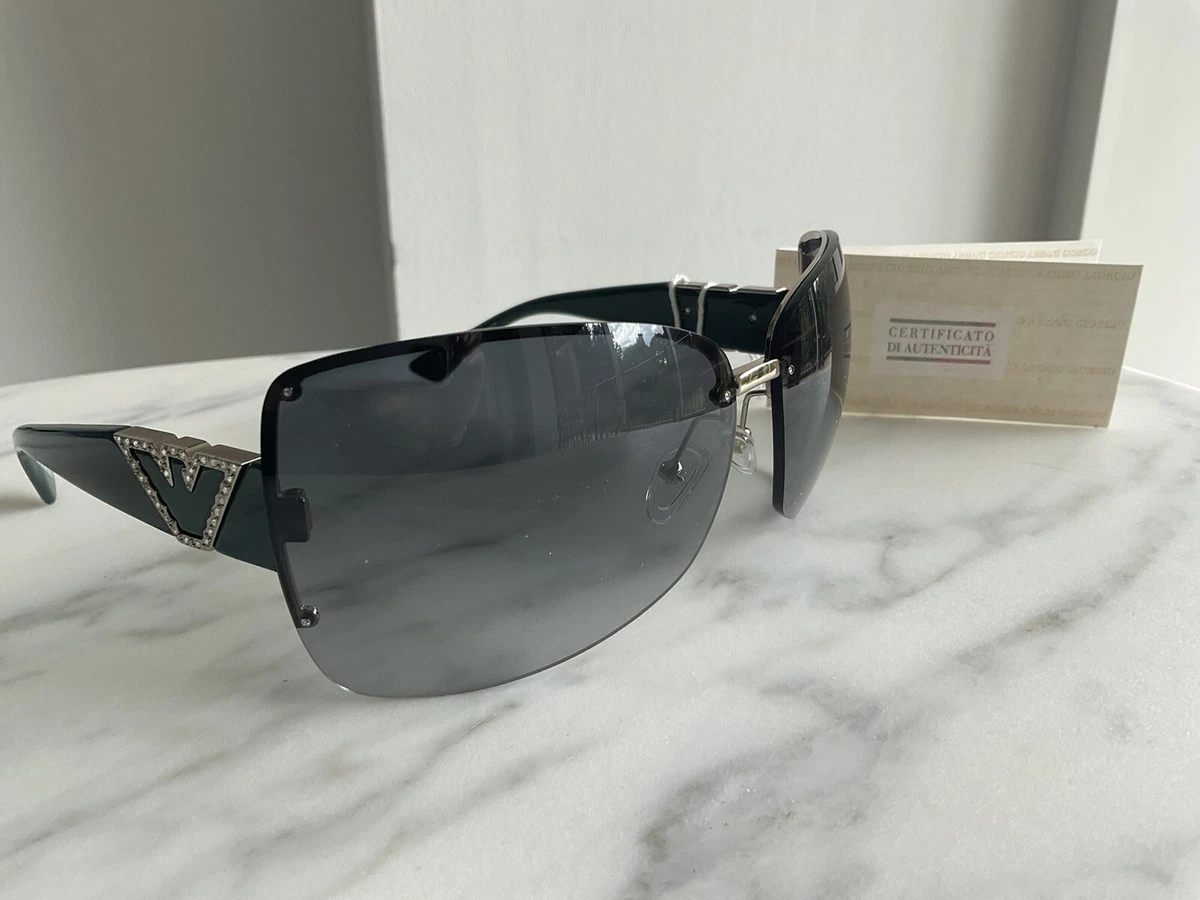 EMPORIO ARMANI EA 9544 S LDL DARK GREEN Semi Rimless Wrap Around