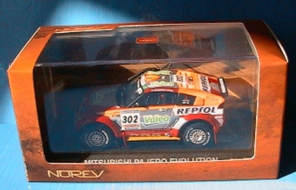 MITSUBISHI PAJERO EVOLUTION #302 2006 RALLYE DAKAR NOREV 800105 1/43 ALPHAND - Immagine 2 di 2