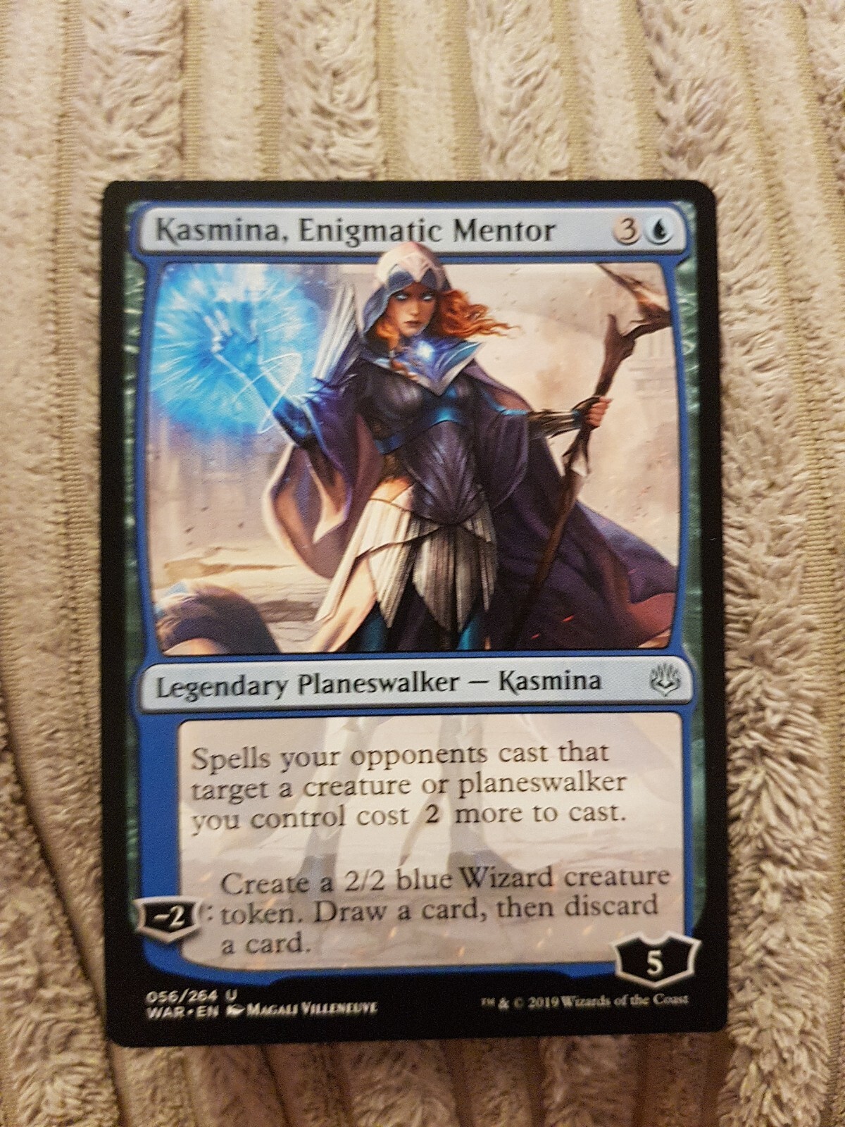 Kasmina, Enigmatic Mentor - Japanese Alternate Anime Art (Near Mint) - MTG War Of The Spark
