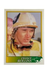 Excellent: Vintage 1993 Horse Star Chance Rollins Horse Racing Trading Card