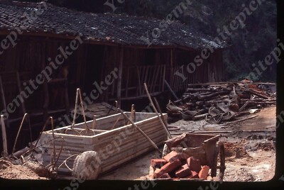 sl06 Original Slide  1970's China outside Canton Kwan Stung Hot Springs 654a