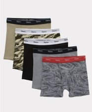 Hanes Boys Boxer Briefs 5 Pack Tagless Assorted Colors sz XL