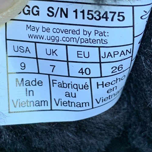 NEW UGG BAILEY SUEDE BOW BOOT BLACK SHEEPSKIN WOOL LINED WOMEN US 9 UK 7 EU 40 - Picture 14 of 17