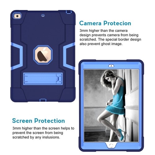 Hybrid Heavy Duty Armor Rugged Gel Stand Case Cover For iPad 10.2" 7th Gen 2019 - Picture 46 of 92