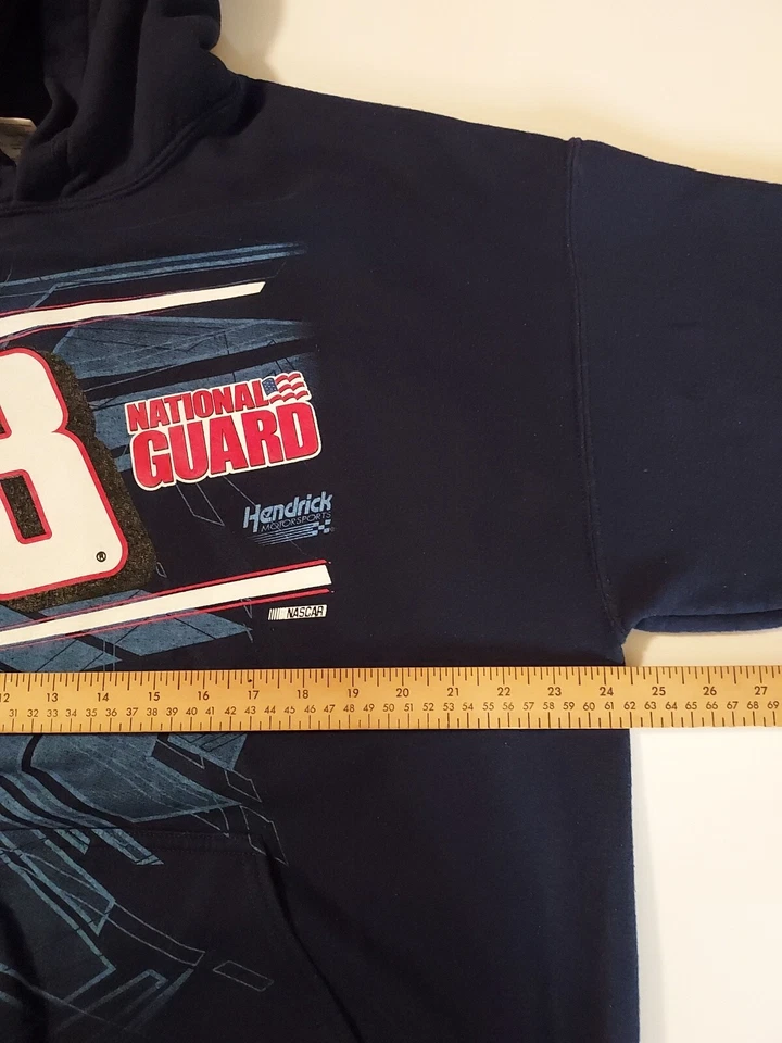 Sudadera con capucha Dale Earnhardt Jr #88 Nascar XL Gildan mezcla pesada azul marino Foto 3 de 4