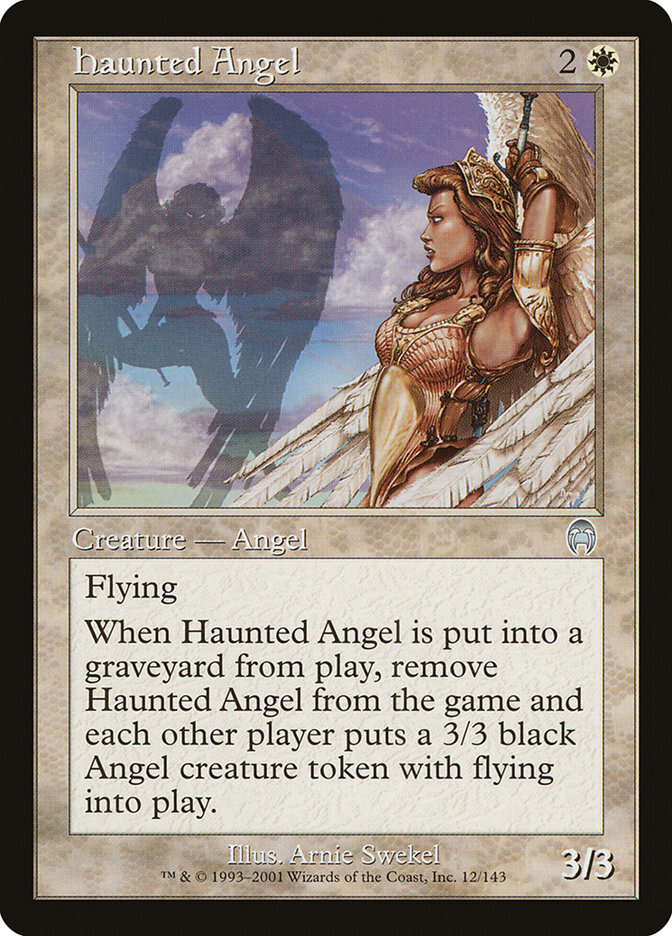 MTG Magic the Gathering Haunted Angel (12/148) Apocalypse LP