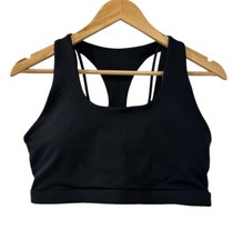 Fabletics Sports Bra Womens Small Boost Impact Black Athletic Gym Running Yoga