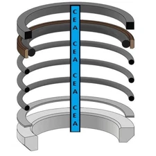 AHC16966 Hydraulic Cylinder Seal Kit Fits John Deere 456 458 510 512 2230FH 2330