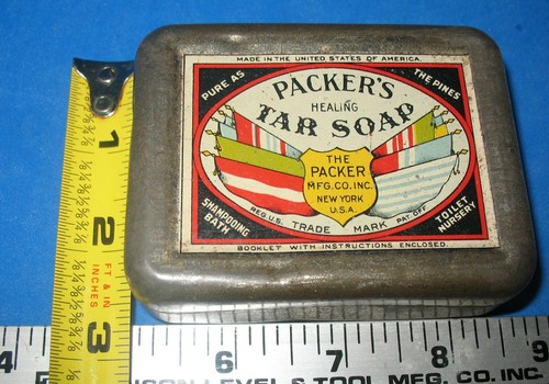 Vintage Packers Tar Soap Tin The Packers Mfg Co New York NY - Picture 10 of 10