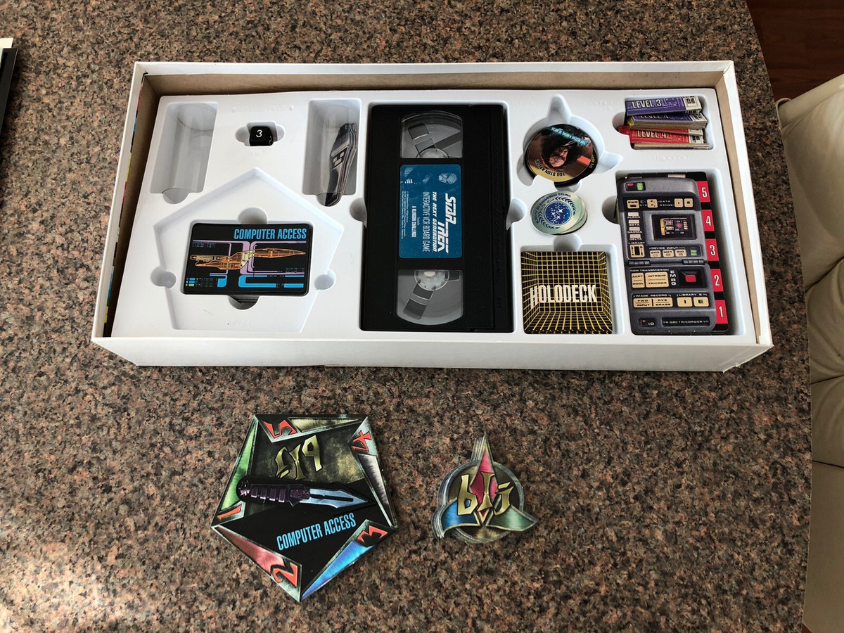 Vintage Star Trek :The Next Generation Interactive VCR Board Game