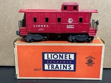 1947 Lionel 6257-6 Red Caboose O Gauge w/ Original Box