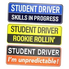 3PCS Student Driver Magnet for Car - Removable Student Driver New Driver 3pcs-2