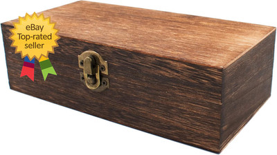 Wood Storage Box Lid Solid Wood Container Box Decorative Table Large Rectangular
