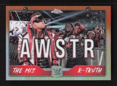 R-Truth / The Miz 2025 Topps Chrome WWE Tag Team Orange Refractor #/25 #TAG-AWT