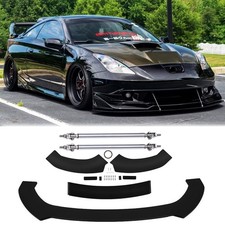 Front Bumper Lip Spoiler Splitter Body Kit Strut Rods For Toyota Celica 2000-05