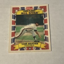 1992 Kellog's Tom Seaver Corn Flakes All Star #5 Mets Excellent