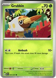 Grubbin 017/217 Ascended Heroes Common Pokémon Card