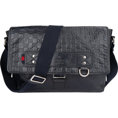Gucci GG Leather Monogram Sherry Business Messenger Bag Tasche