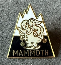 1979 Vintage Mammoth Mountain Ski Resort Lapel Pin California Woolly The Mammoth